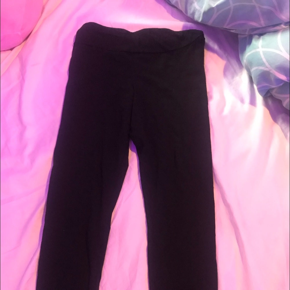 plain black legging for women size small